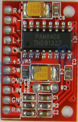 PAM8403 ซูเปอร์มินิระบบขยายเสียงดิจิตอล 3W กำลังสูง